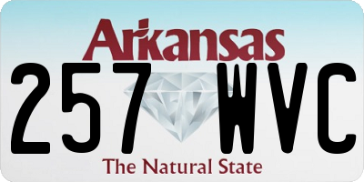 AR license plate 257WVC
