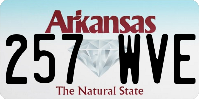 AR license plate 257WVE