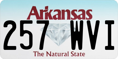 AR license plate 257WVI