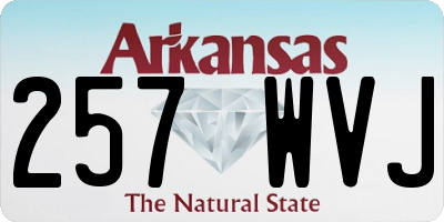 AR license plate 257WVJ