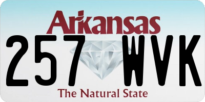 AR license plate 257WVK