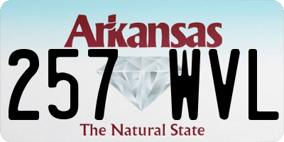 AR license plate 257WVL