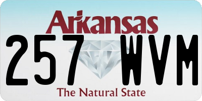 AR license plate 257WVM