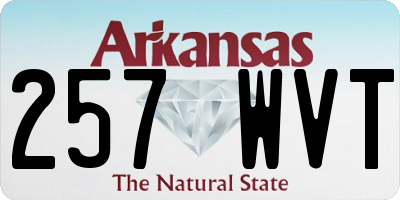 AR license plate 257WVT