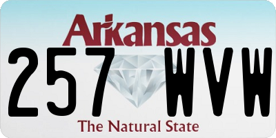 AR license plate 257WVW