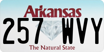 AR license plate 257WVY