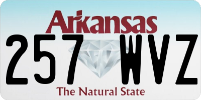 AR license plate 257WVZ