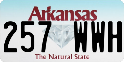 AR license plate 257WWH