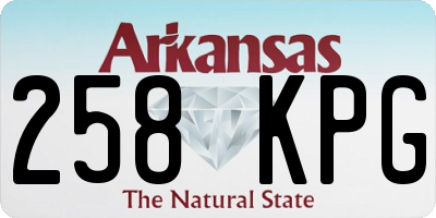 AR license plate 258KPG