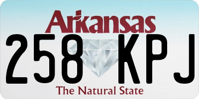 AR license plate 258KPJ