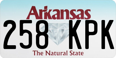 AR license plate 258KPK