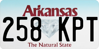 AR license plate 258KPT