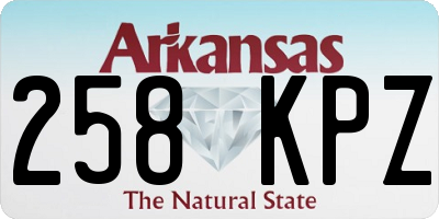 AR license plate 258KPZ