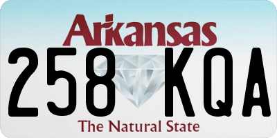 AR license plate 258KQA