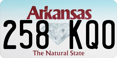 AR license plate 258KQO