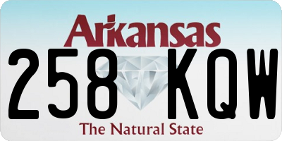 AR license plate 258KQW
