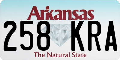 AR license plate 258KRA