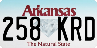 AR license plate 258KRD