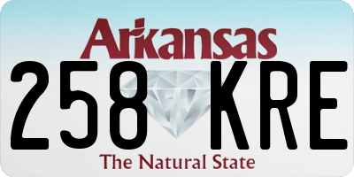 AR license plate 258KRE