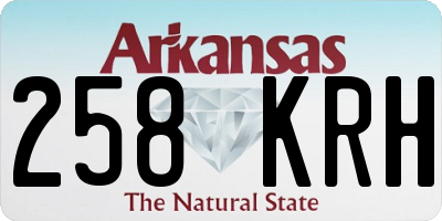 AR license plate 258KRH