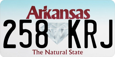 AR license plate 258KRJ
