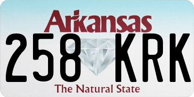 AR license plate 258KRK