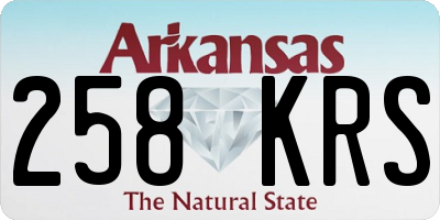 AR license plate 258KRS