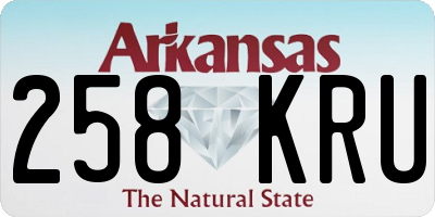 AR license plate 258KRU