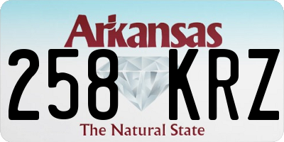 AR license plate 258KRZ