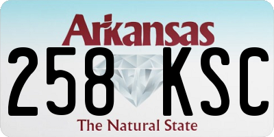 AR license plate 258KSC