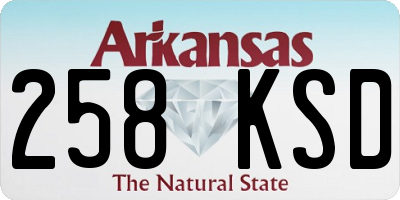 AR license plate 258KSD