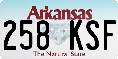 AR license plate 258KSF