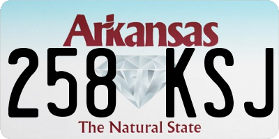 AR license plate 258KSJ