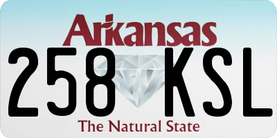 AR license plate 258KSL