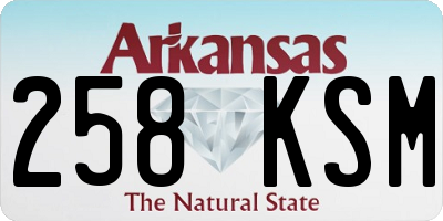 AR license plate 258KSM