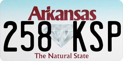AR license plate 258KSP