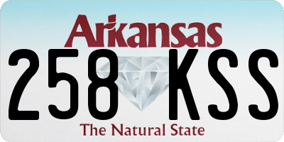 AR license plate 258KSS