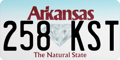 AR license plate 258KST