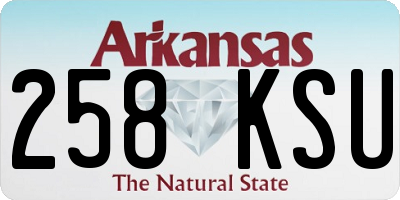 AR license plate 258KSU
