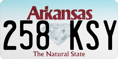 AR license plate 258KSY