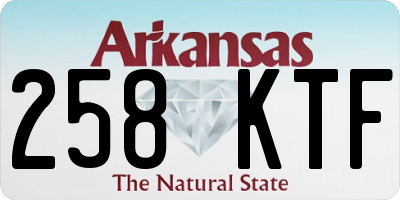 AR license plate 258KTF