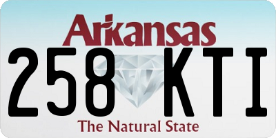 AR license plate 258KTI