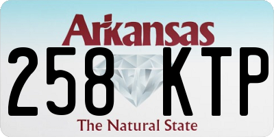 AR license plate 258KTP
