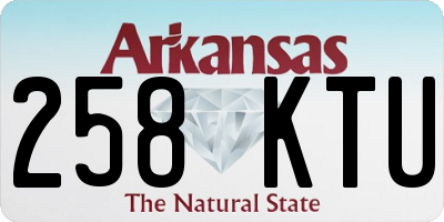 AR license plate 258KTU