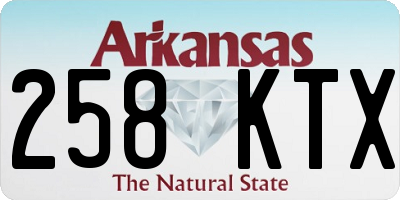 AR license plate 258KTX
