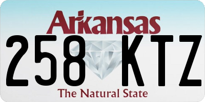 AR license plate 258KTZ