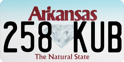 AR license plate 258KUB