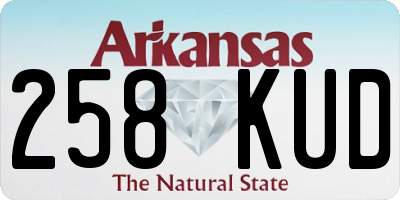 AR license plate 258KUD