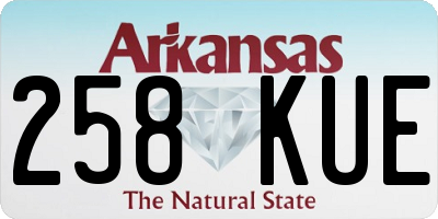 AR license plate 258KUE