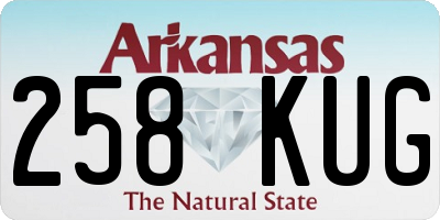 AR license plate 258KUG